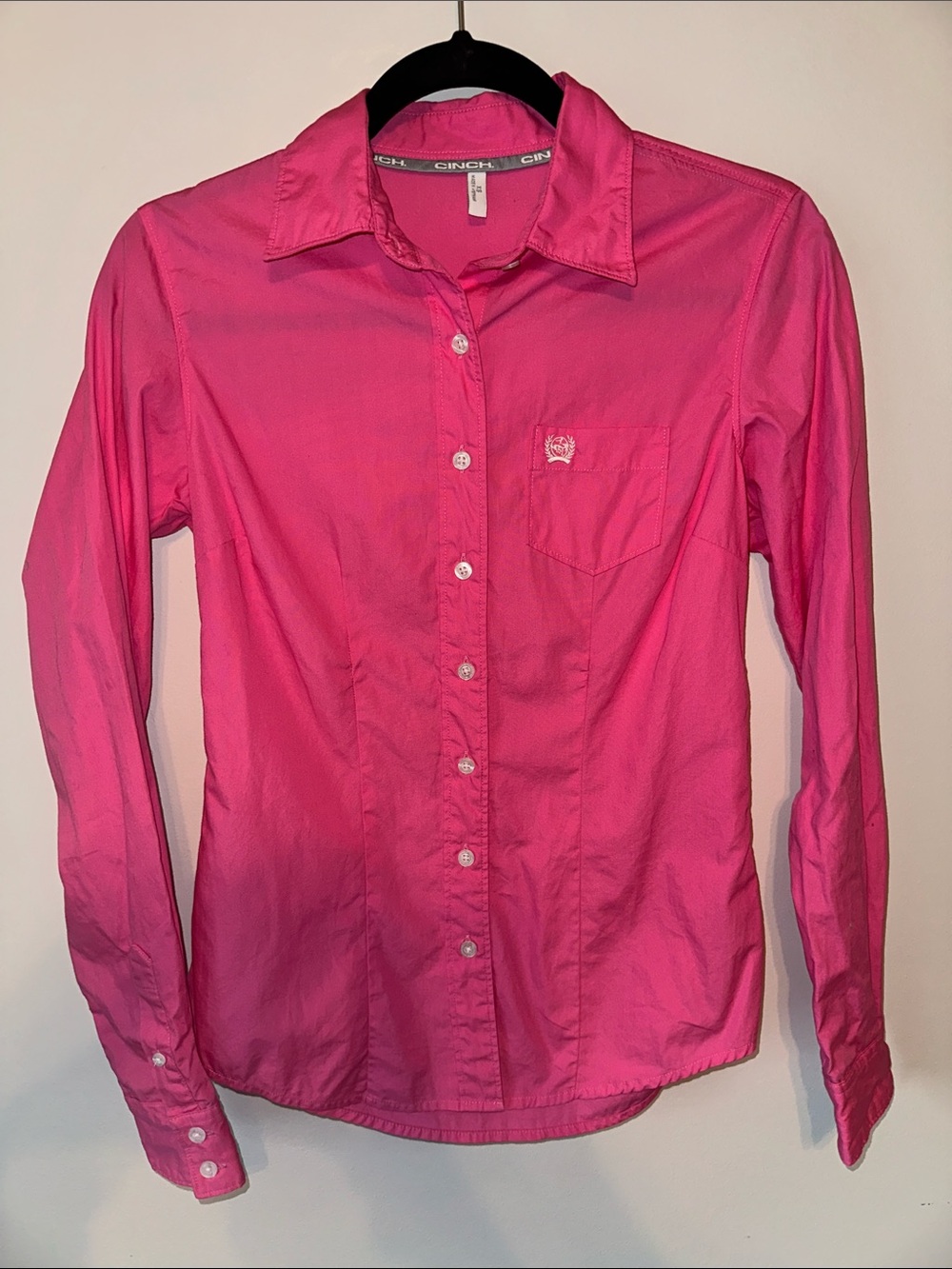 Ariat Bright Pink Long-Sleeve Button-Down Shirt